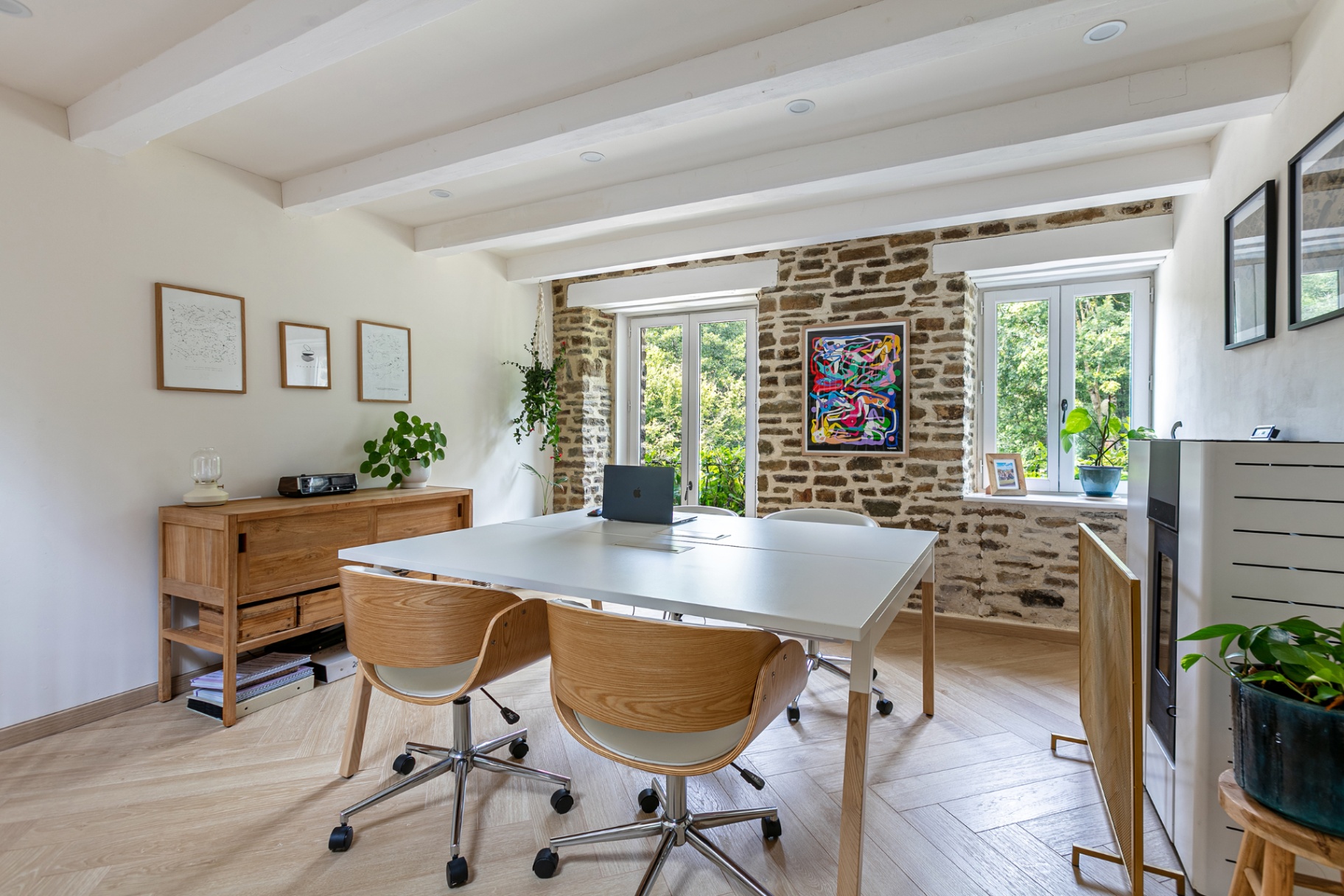 The coworking room