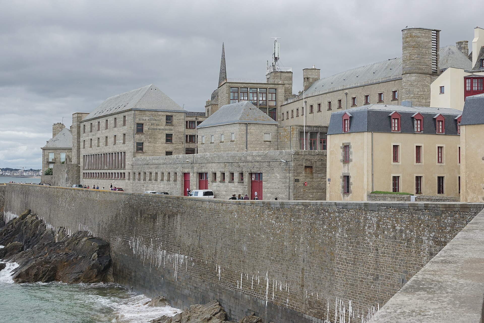 Saint-Malo ramparts above the sea
